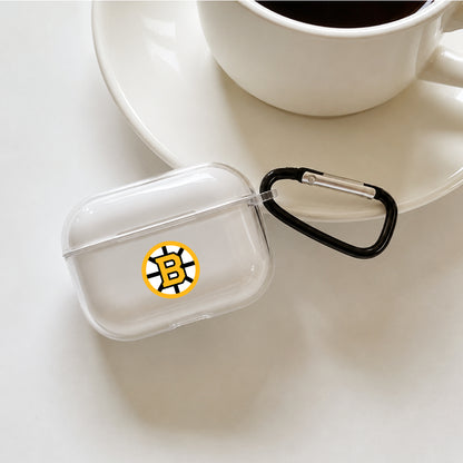 NHL Boston Bruins Symbol Protective Apple AirPods Pro 3 Clear Case | Shockproof Cover