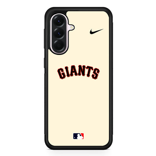 MLB San Francisco Giants Cream Nike Samsung Galaxy A56 Case | Samsung Galaxy A56 Protective Rubber Case