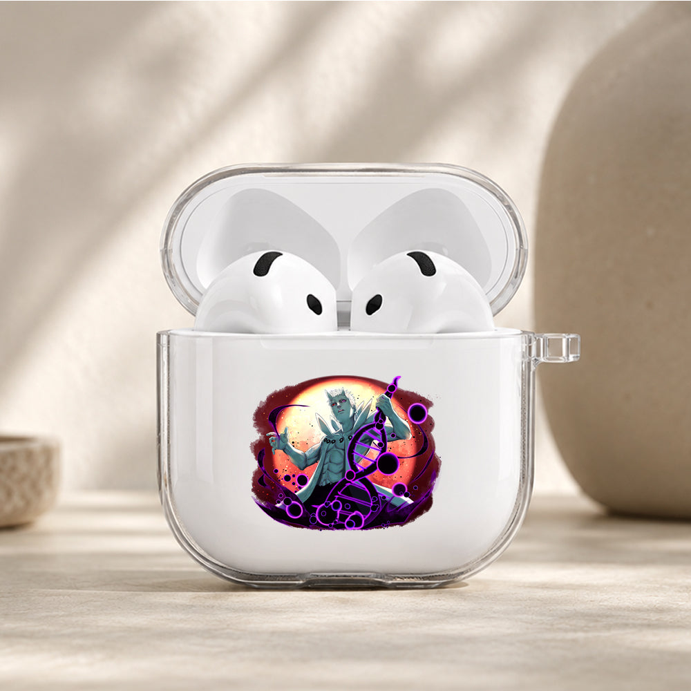 Obito Six Paths Awakening Protective Apple Airpods 4 Clear Case - Durable Clear Protection