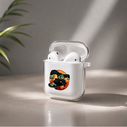 Kingkong Play Skateboard Protective Clear Case Cover For Apple Airpods | Soft Silicone AirPods 1 / 2 Case | Protective Cover