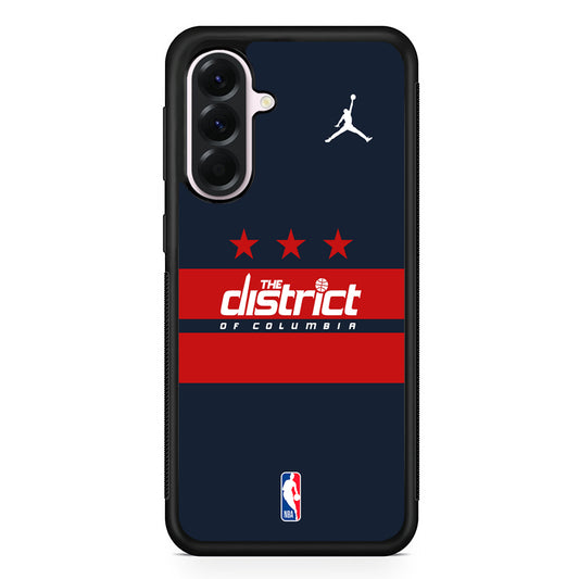 NBA Washington Wizards Navy Jordan Samsung Galaxy A56 Case | Samsung Galaxy A56 Protective Rubber Case