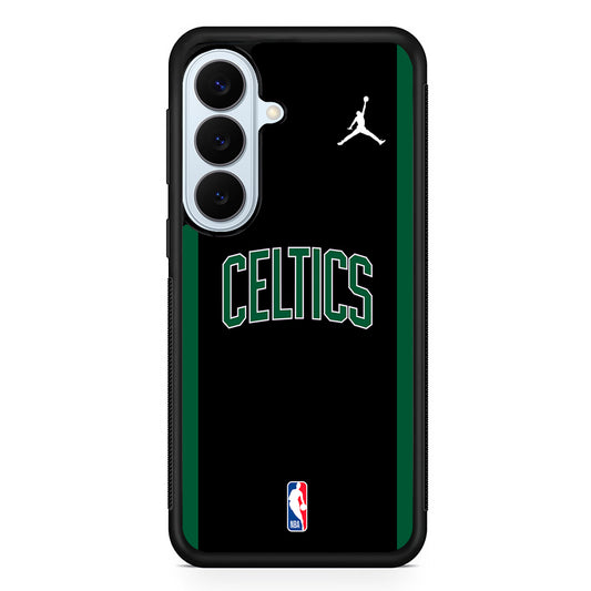 NBA Boston Celtics Black Jordan Samsung Galaxy S26 Plus Case | Lightweight Protective Phone Cover