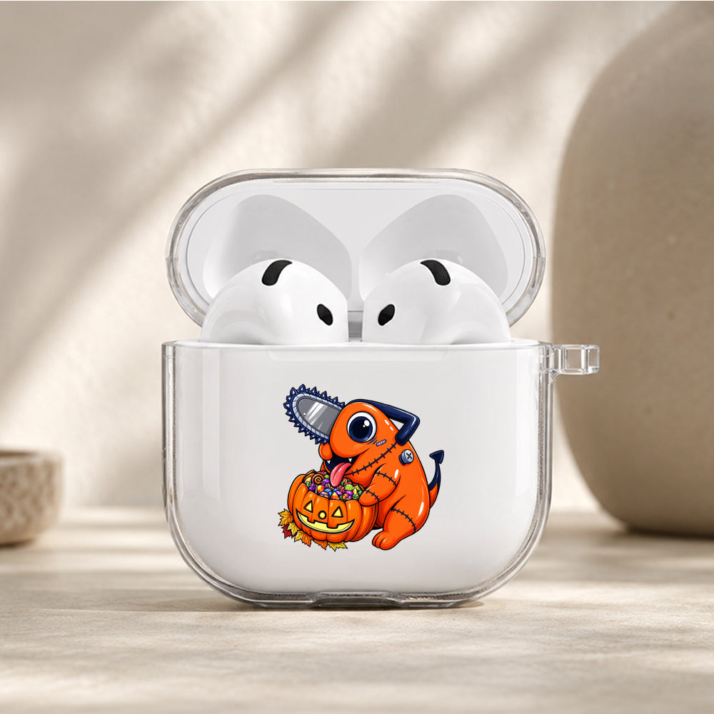 Pochita Adorable Devil Protective Apple Airpods 4 Clear Case - Durable Clear Protection
