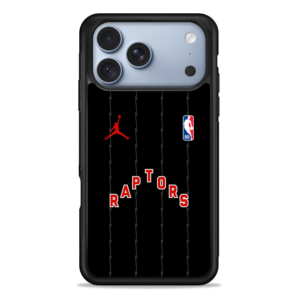 NBA Toronto Raptors Black Jordan iPhone 18 Pro Case - iPhone 18 Pro Silicone Case