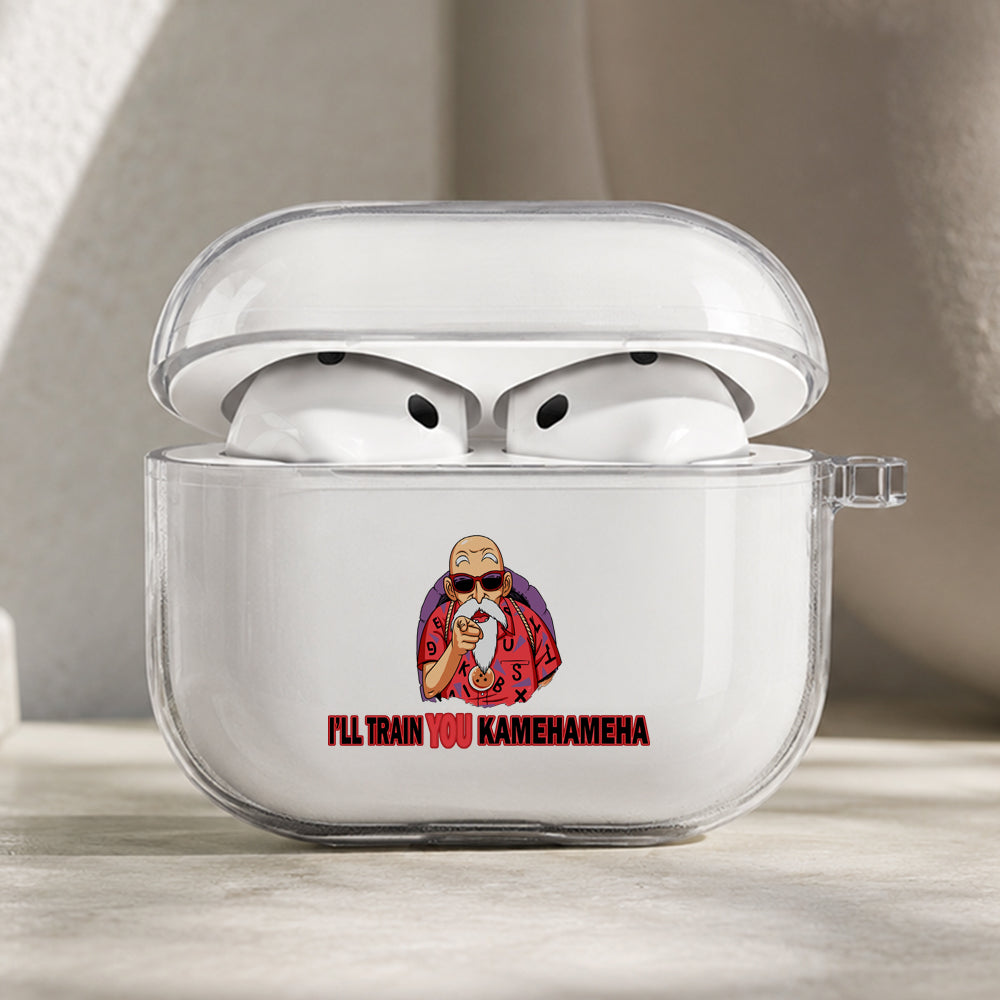 Master Roshi I'll Train You Protective Apple AirPods Pro 3 Clear Case | Shockproof Cover