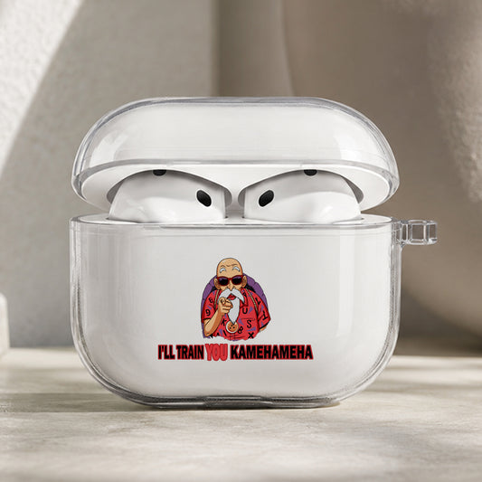Master Roshi I'll Train You Protective Apple AirPods Pro 3 Clear Case | Shockproof Cover