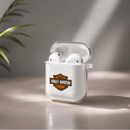 Harley Davidson Protective Clear Case Cover For Apple Airpods | Soft Silicone AirPods 1 / 2 Case | Protective Cover