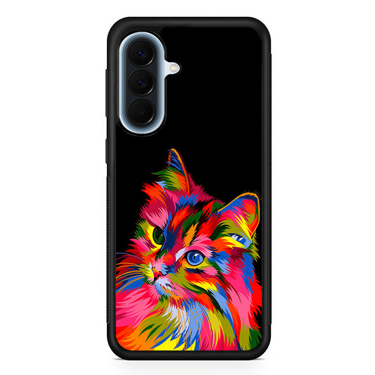 Cat Colorful Art Painting Samsung Galaxy A57 Case | Slim Samsung Galaxy A57 Protective Case