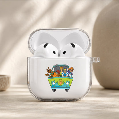 Scooby Doo Down a Scary Path Protective Apple Airpods 4 Clear Case - Durable Clear Protection
