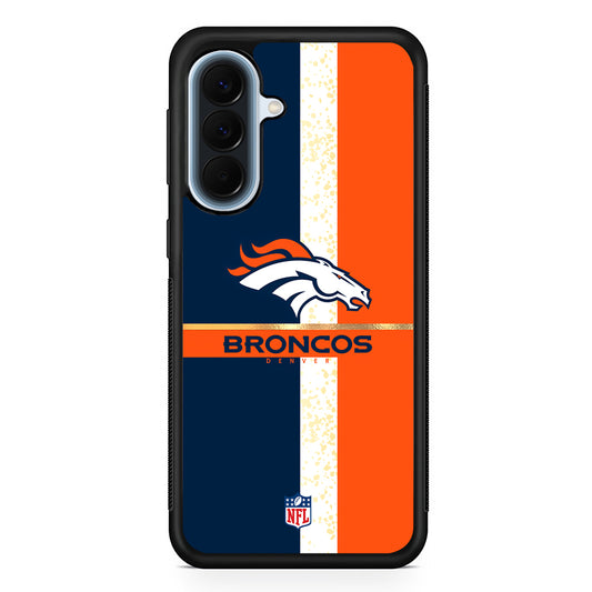 NFL Denver Broncos Team Logo Samsung Galaxy A57 Case | Slim Samsung Galaxy A57 Protective Case