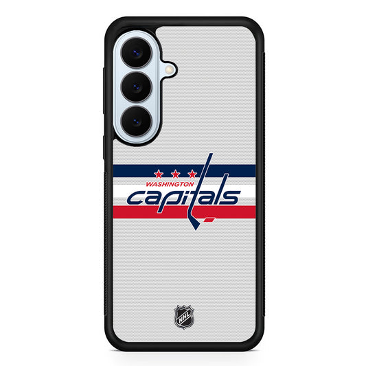 NHL Washington Capitals Dots Pattern Samsung Galaxy S26 Plus Case | Slim Protective Rubber Cover