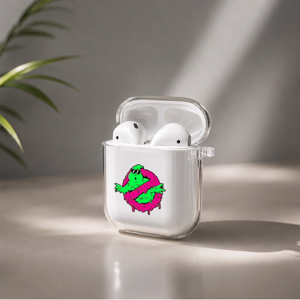 Melting Ghost Protective Clear Case Cover For Apple Airpods | Soft Silicone AirPods 1 / 2 Case | Protective Cover