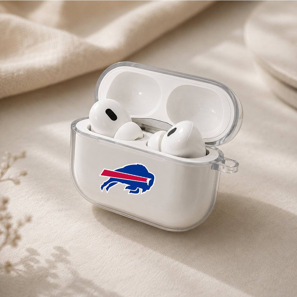 NFL Buffalo Bills Symbol Protective Apple AirPods Pro 3 Clear Case | Shockproof Cover
