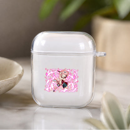 Young Sakura Haruno Protective Clear Case Cover For Apple Airpods | Soft Silicone AirPods 1 / 2 Case | Protective Cover