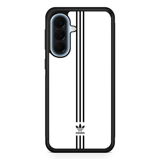 Adidas White Three Lines Samsung Galaxy A57 Case | Slim Samsung Galaxy A57 Protective Case