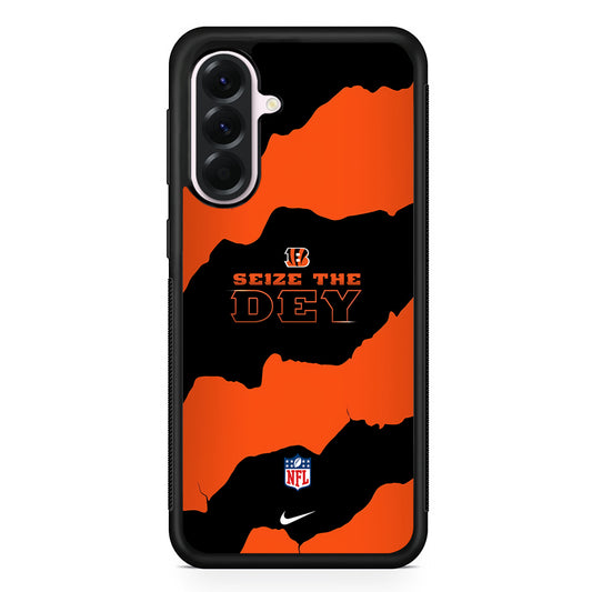 NFL Cincinnati Bengals Nike Samsung Galaxy A56 Case | Samsung Galaxy A56 Protective Rubber Case