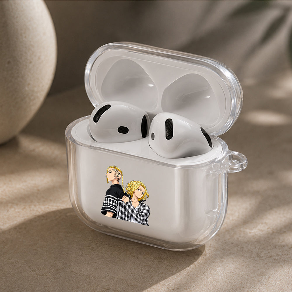 Tokyo Revengers Draken Mikey Protective Apple Airpods 4 Clear Case - Durable Clear Protection