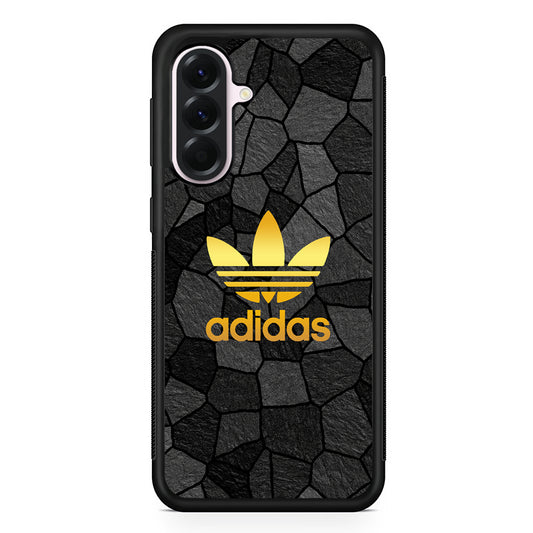Adidas Gold Rock Patern Samsung Galaxy A56 Case | Samsung Galaxy A56 Protective Rubber Case