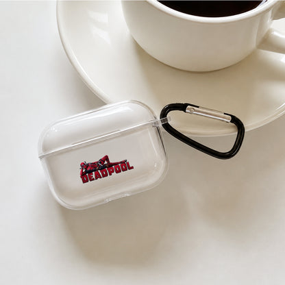 Deadpool Chilling in Style Protective Apple AirPods Pro 3 Clear Case | Shockproof Cover