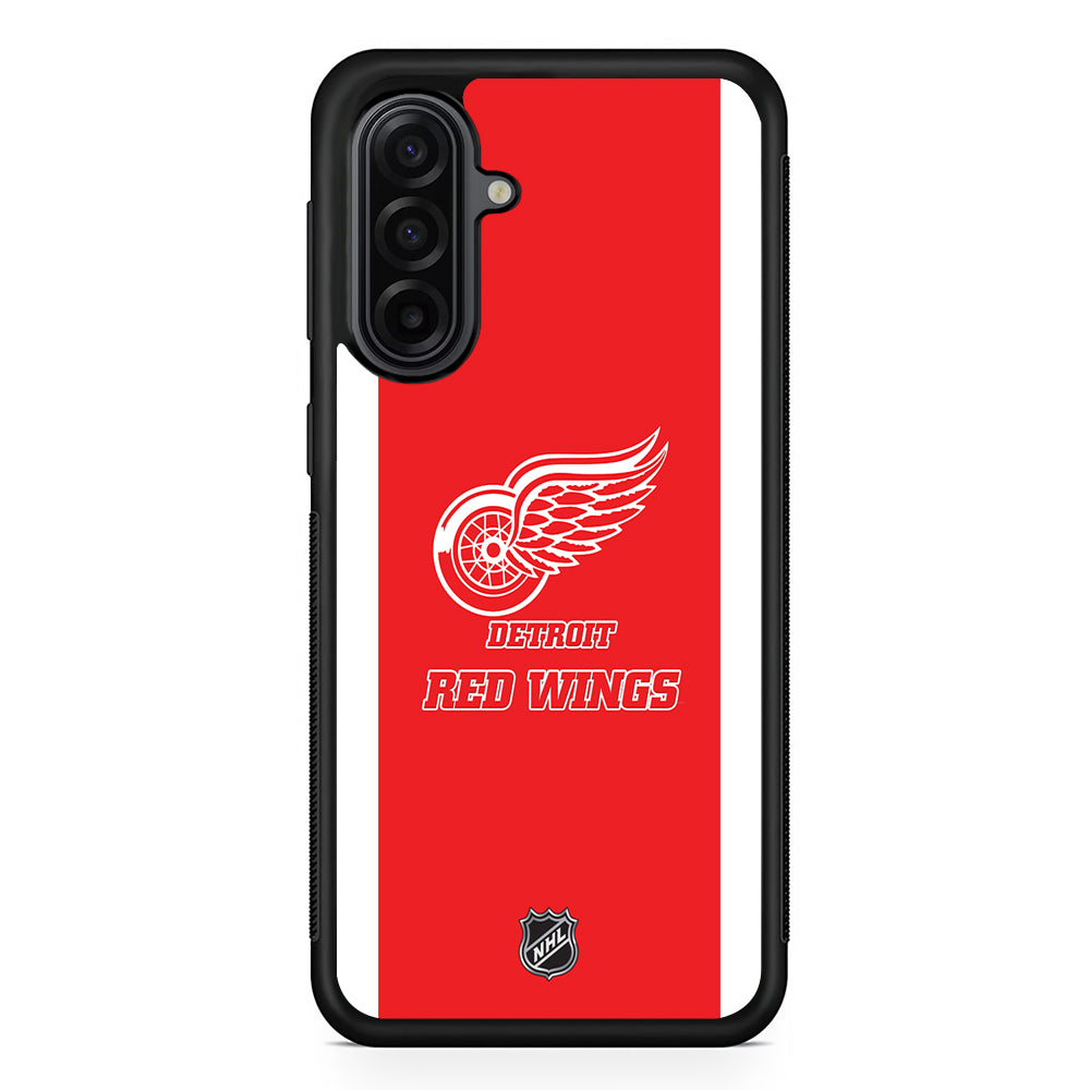 NHL Detroit Red Wings Red White Samsung Galaxy A17 Case | Durable Rubber Samsung Galaxy A17 Phone Case
