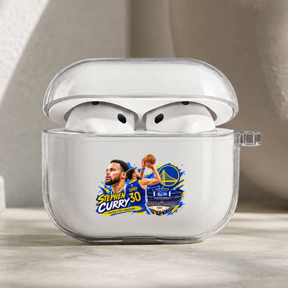 Steph Curry Three Point King Protective Apple AirPods Pro 3 Clear Case | Shockproof Cover