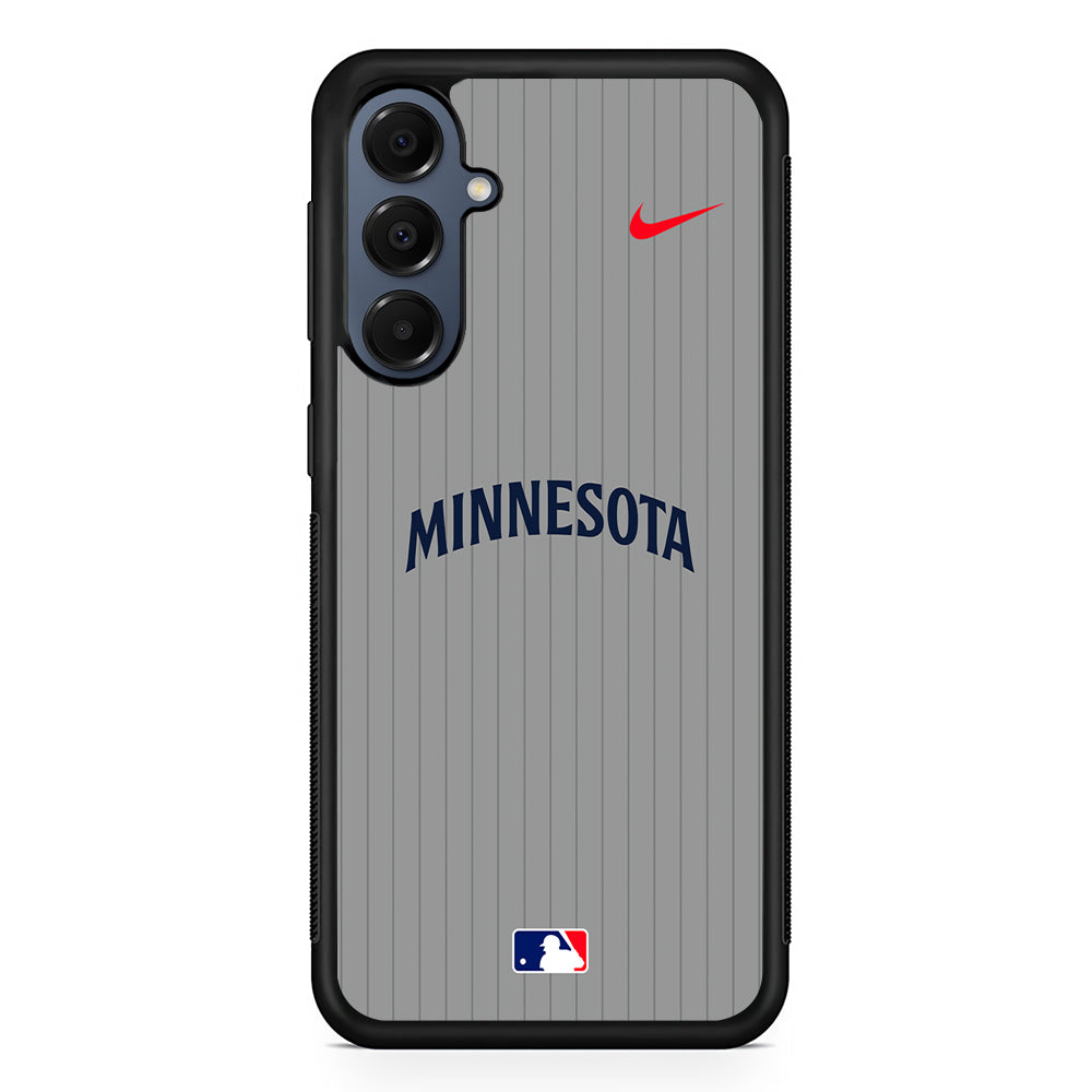 MLB Minnesota Twins Gray Nike Samsung Galaxy A16 Case | Slim Protective Cover for Samsung Galaxy A16