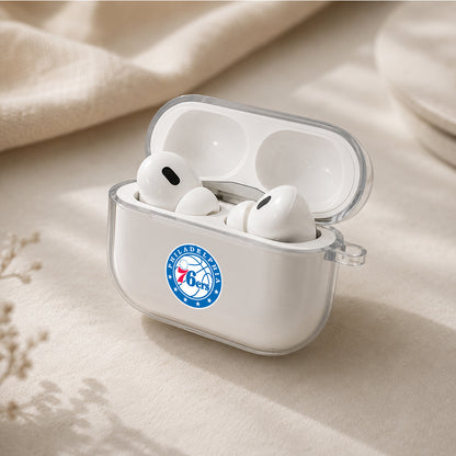 NBA Philadelphia 76ers Symbol Protective Apple AirPods Pro 3 Clear Case | Shockproof Cover