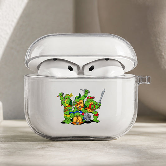 Teenage Mutant Ninja Turtles Protective Apple AirPods Pro 3 Clear Case | Shockproof Cover