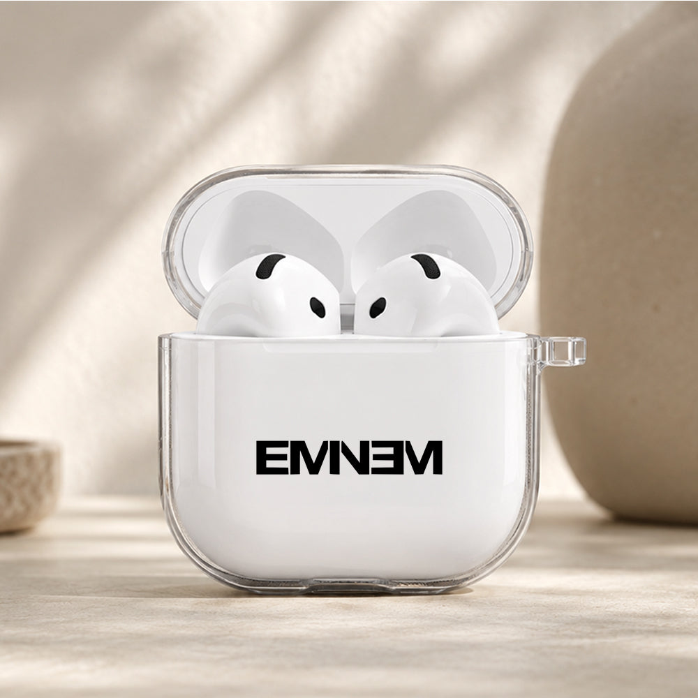 Eminem Symbol Protective Apple Airpods 4 Clear Case - Durable Clear Protection