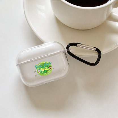 Rick and Morty Portal Protective Apple AirPods Pro 3 Clear Case | Shockproof Cover
