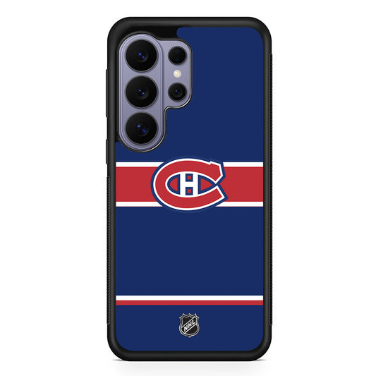 NHL Montréal Canadiens Navy Samsung Galaxy S26 Ultra Case | Protective Rubber Cover