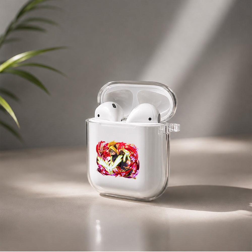 Blazing Deidara Protective Clear Case Cover For Apple Airpods | Soft Silicone AirPods 1 / 2 Case | Protective Cover