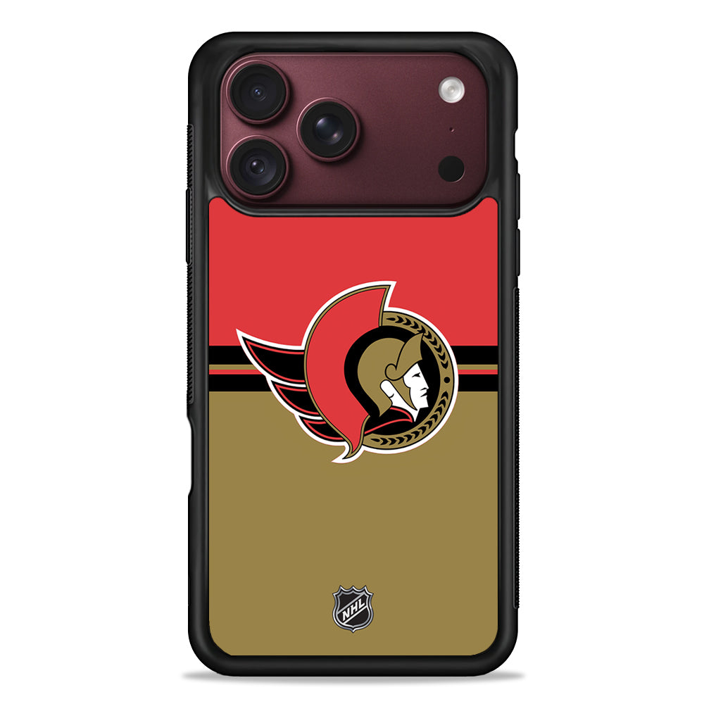 NHL Ottawa Senators Team iPhone 18 Pro Max Case – Slim Silicone Protective Cover