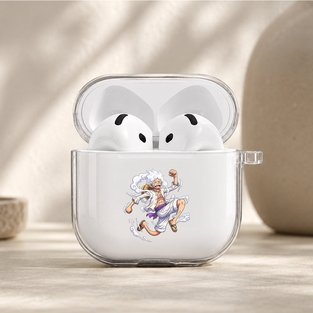 Luffy Gear 5 Awakening Protective Apple Airpods 4 Clear Case - Durable Clear Protection