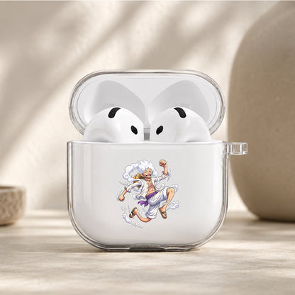 Luffy Gear 5 Awakening Protective Apple Airpods 4 Clear Case - Durable Clear Protection