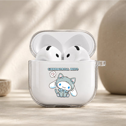 Cinnamoroll Neko in Pastel Protective Apple Airpods 4 Clear Case - Durable Clear Protection