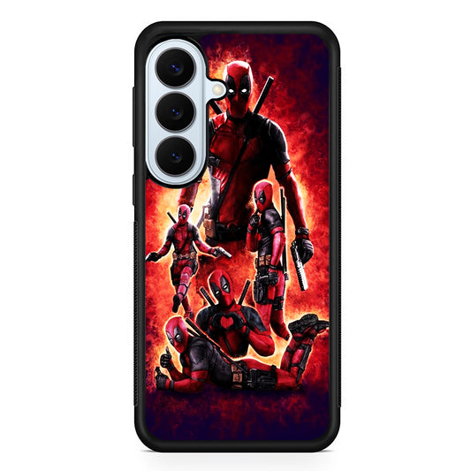 Deadpool On Fire Samsung Galaxy S26 Plus Case | Slim Protective Rubber Cover