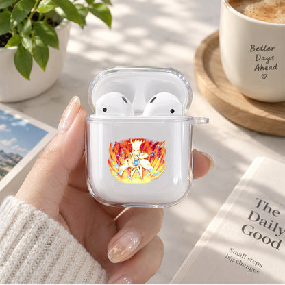 Naruto Kurama Mode Sharingan Protective Clear Case Cover For Apple Airpods | Soft Silicone AirPods 1 / 2 Case | Protective Cover