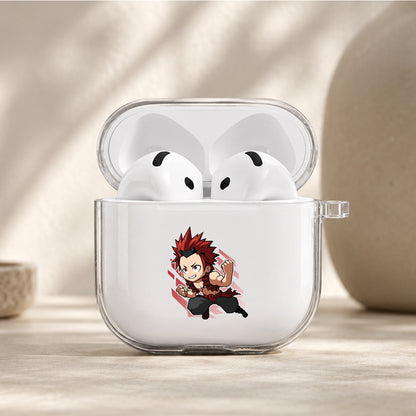 Eijiro Kirishima Chibi Version Protective Apple Airpods 4 Clear Case - Durable Clear Protection