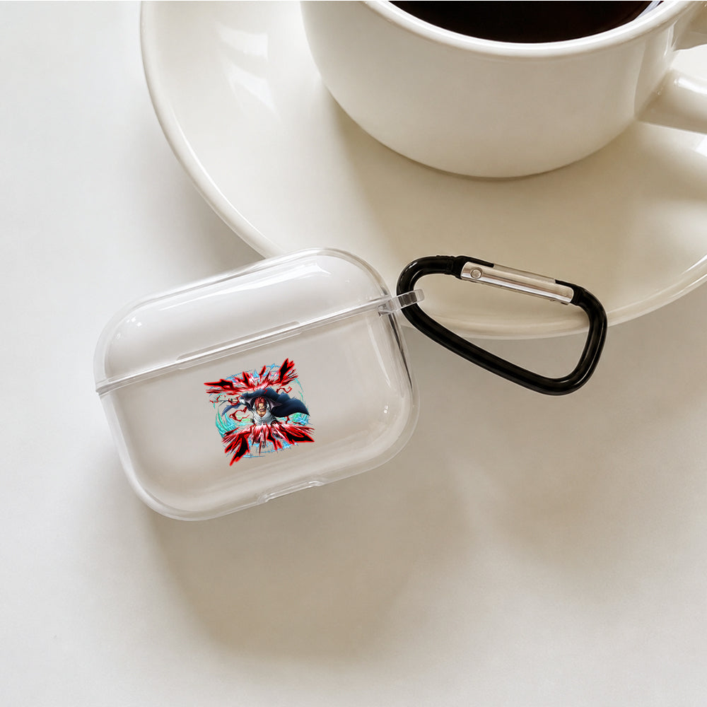 Shanks Red Haired Yonko Protective Apple AirPods Pro 3 Clear Case | Shockproof Cover
