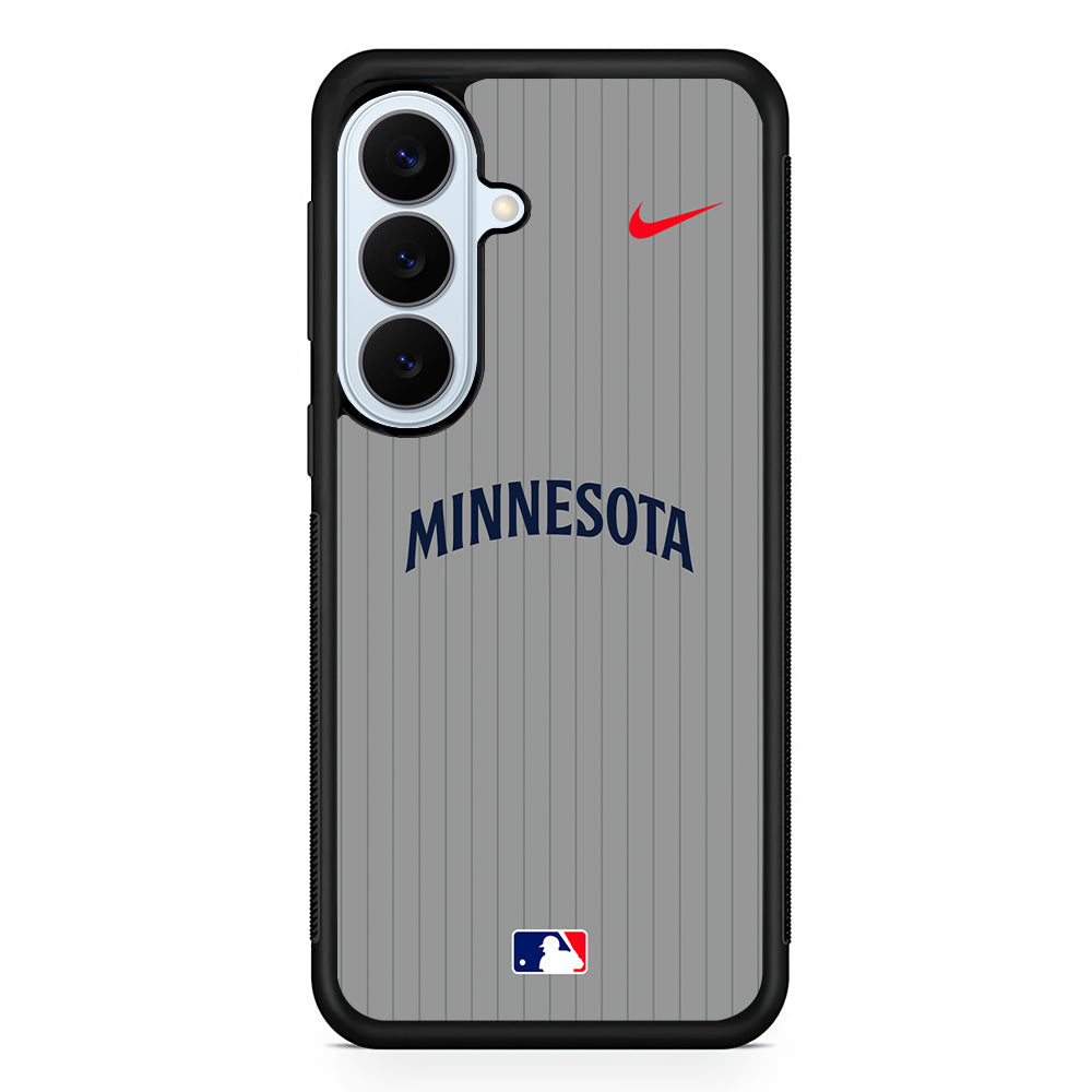 MLB Minnesota Twins Gray Nike Samsung Galaxy S26 Plus Case | Lightweight Protective Phone Cover