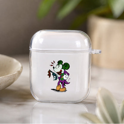 Mickey Joker Protective Clear Case Cover For Apple Airpods | Soft Silicone AirPods 1 / 2 Case | Protective Cover