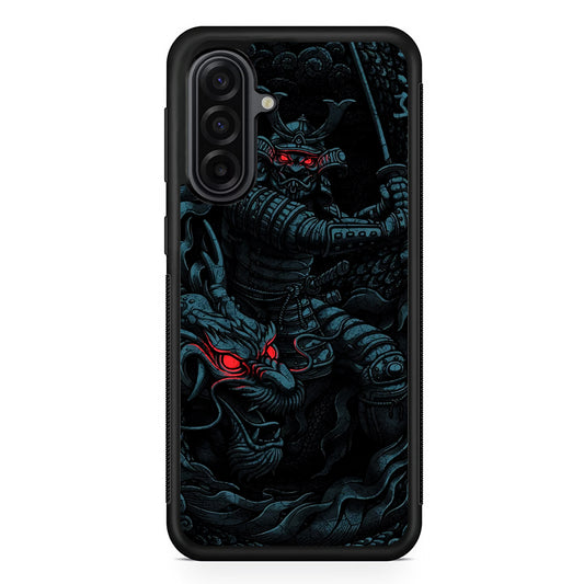 Samurai and Dragon Samsung Galaxy A17 Case | Durable Rubber Samsung Galaxy A17 Phone Case