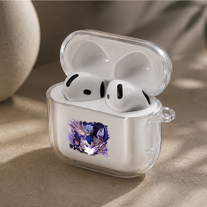 Sasuke Dark Form Protective Apple Airpods 4 Clear Case - Durable Clear Protection