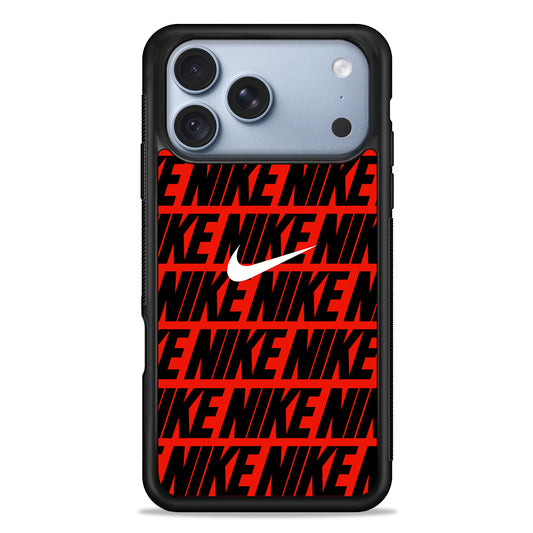 Nike in Red iPhone 18 Pro Case - iPhone 18 Pro Silicone Case