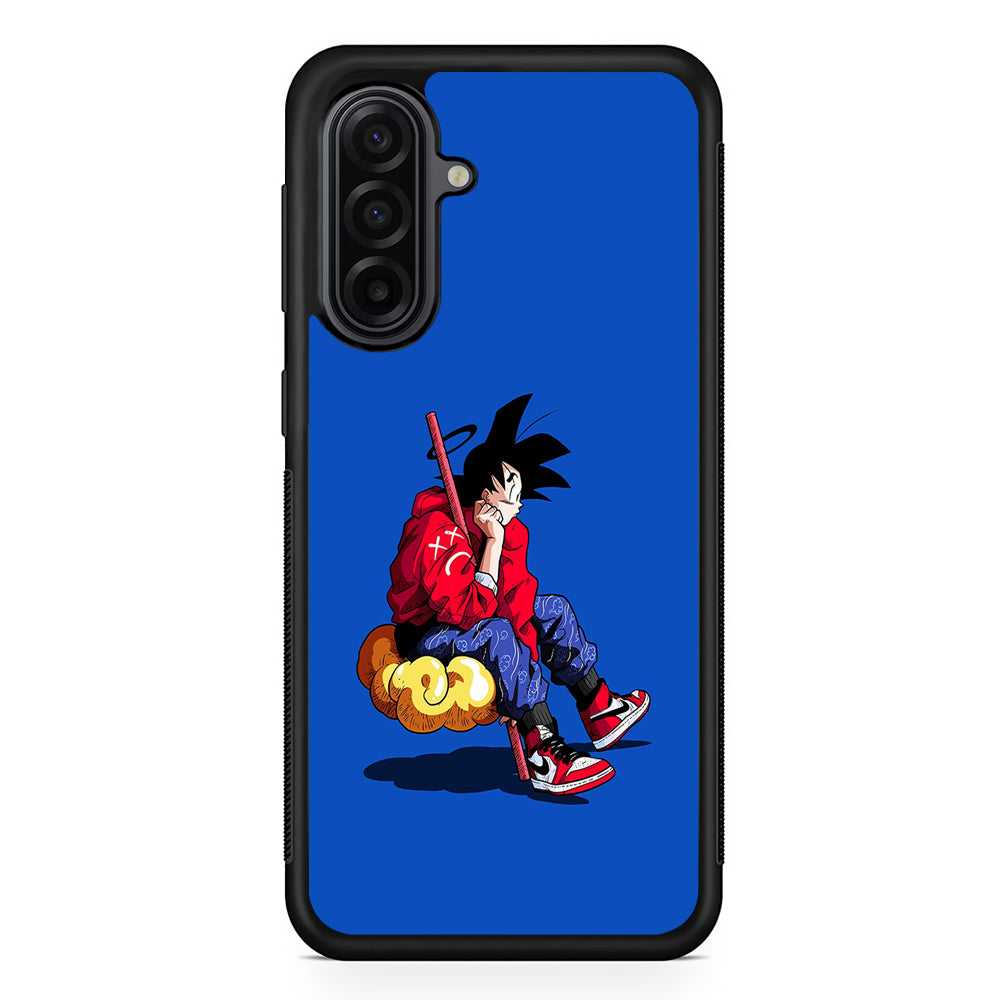 Goku Air Jordan Shoes Samsung Galaxy A17 Case | Durable Rubber Samsung Galaxy A17 Phone Case