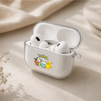 Pokemon Unova Starters Protective Apple AirPods Pro 3 Clear Case | Shockproof Cover