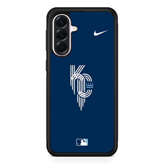 MLB Kansas City Royals Navy Nike Samsung Galaxy A56 Case | Samsung Galaxy A56 Protective Rubber Case