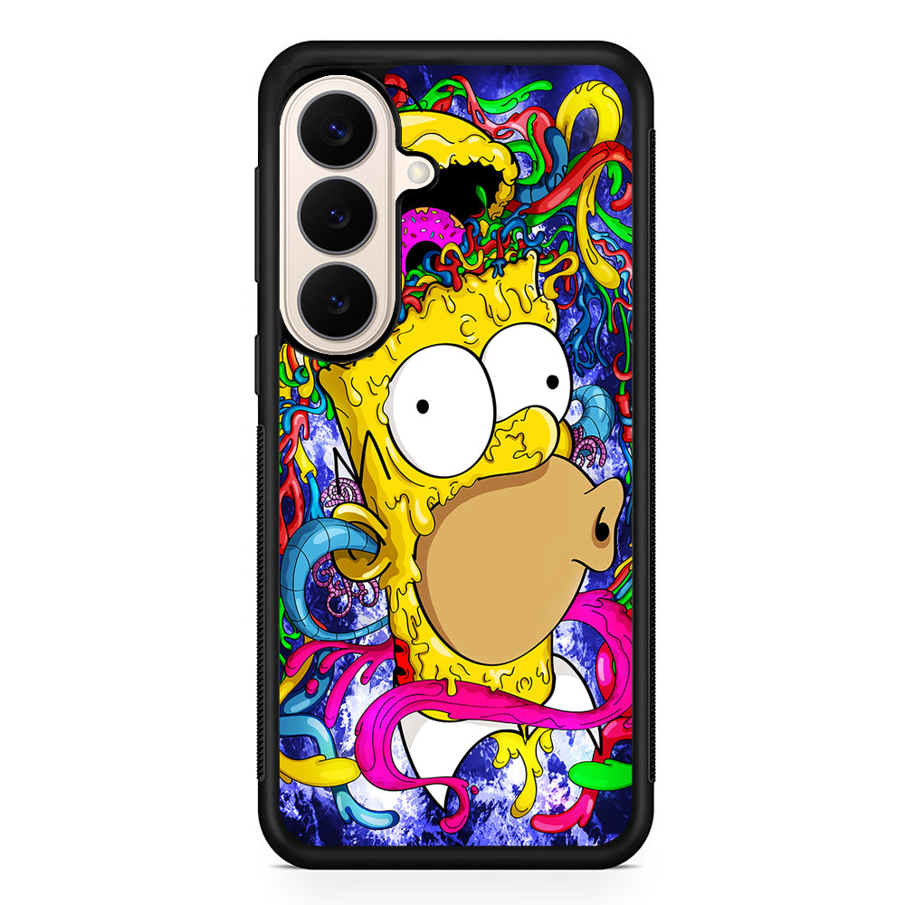 Simpson Homer Abstract Samsung Galaxy S26 Case | Durable Protective Rubber Cover