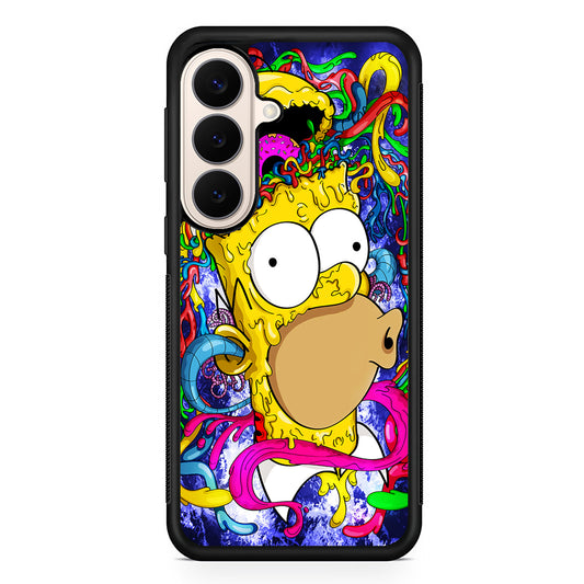 Simpson Homer Abstract Samsung Galaxy S26 Case | Durable Protective Rubber Cover